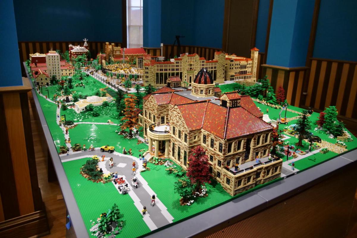 Lego version of CU Boulder campus