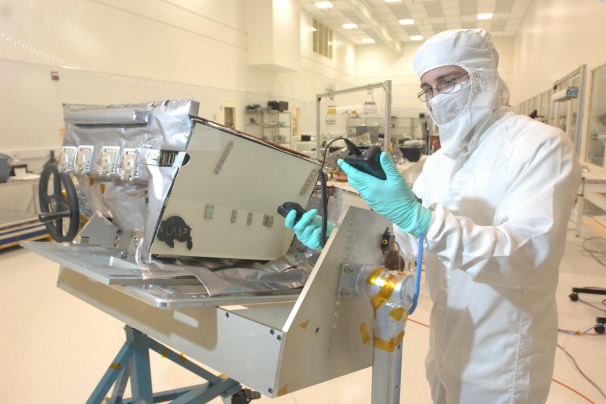 Researcher in lab