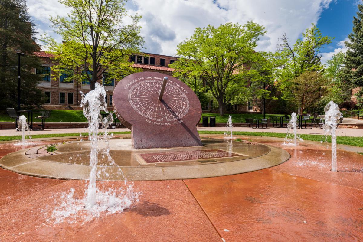 Sundial on campus