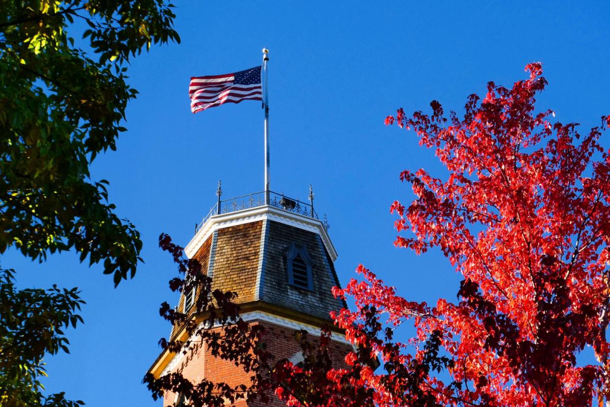 Old Main American Flag