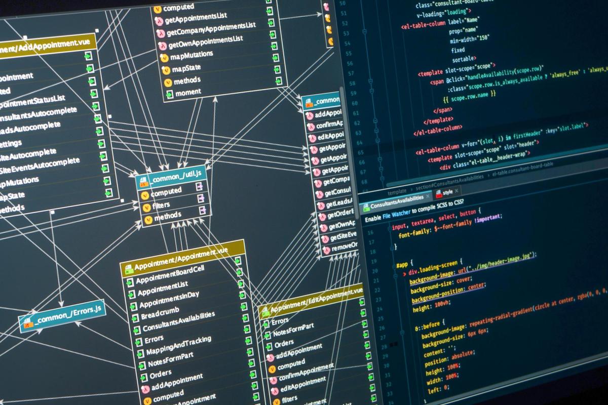 A computer screen showing an integrated development environment