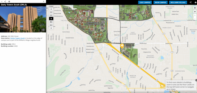 Map of Darley Towers South