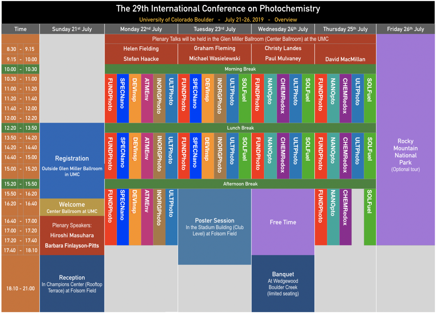 ICP2019 Schedule