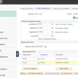 Screen shot of ICR split in PeopleSoft