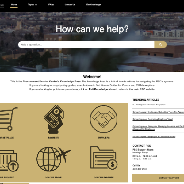 PSC knowledge base