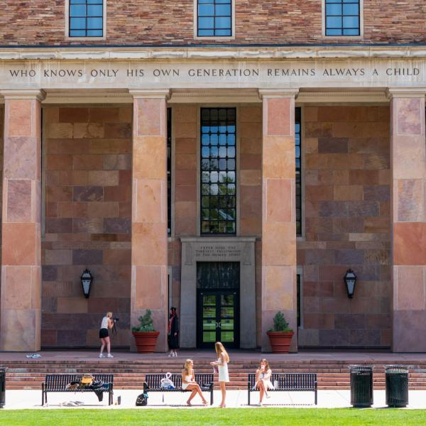 Norlin Library on the CU Boulder campus May 2024. (Photo by Glenn J. Asakawa/University of Colorado)