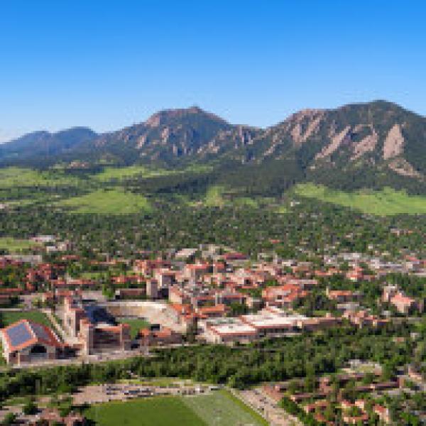 Arial shot of campus