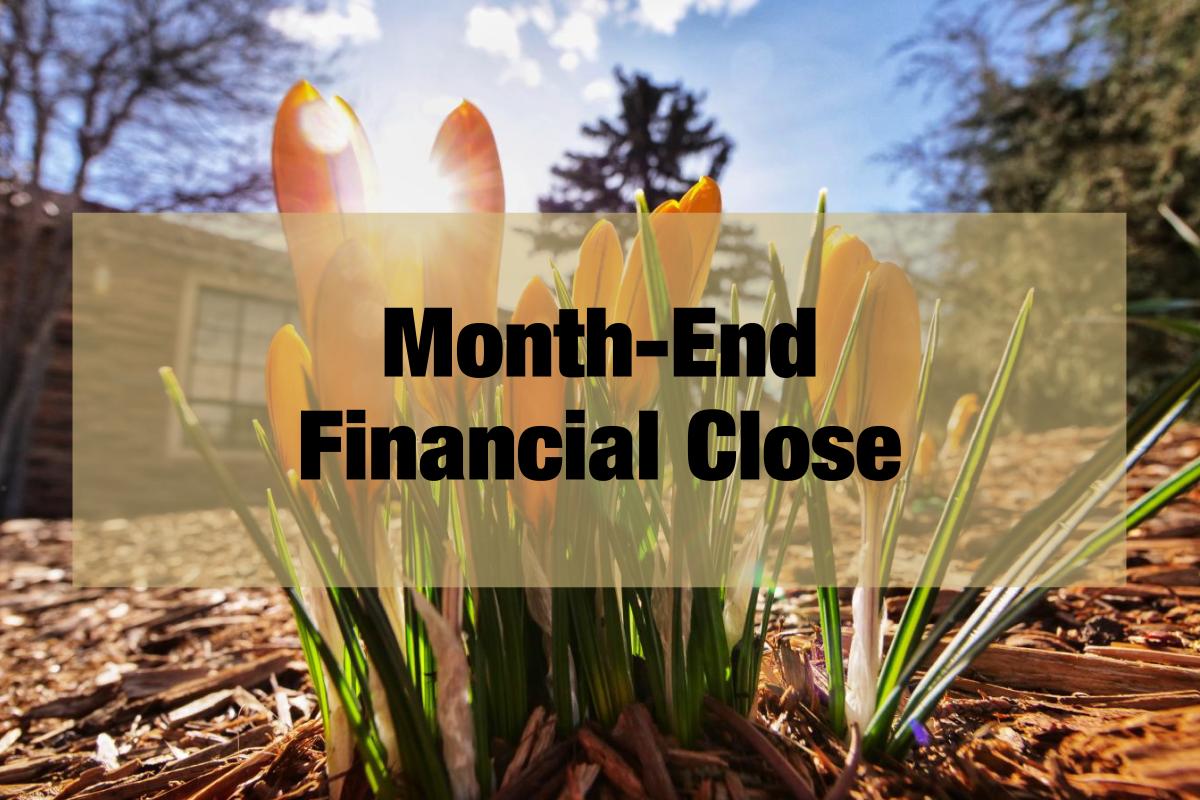 training_month end financial close
