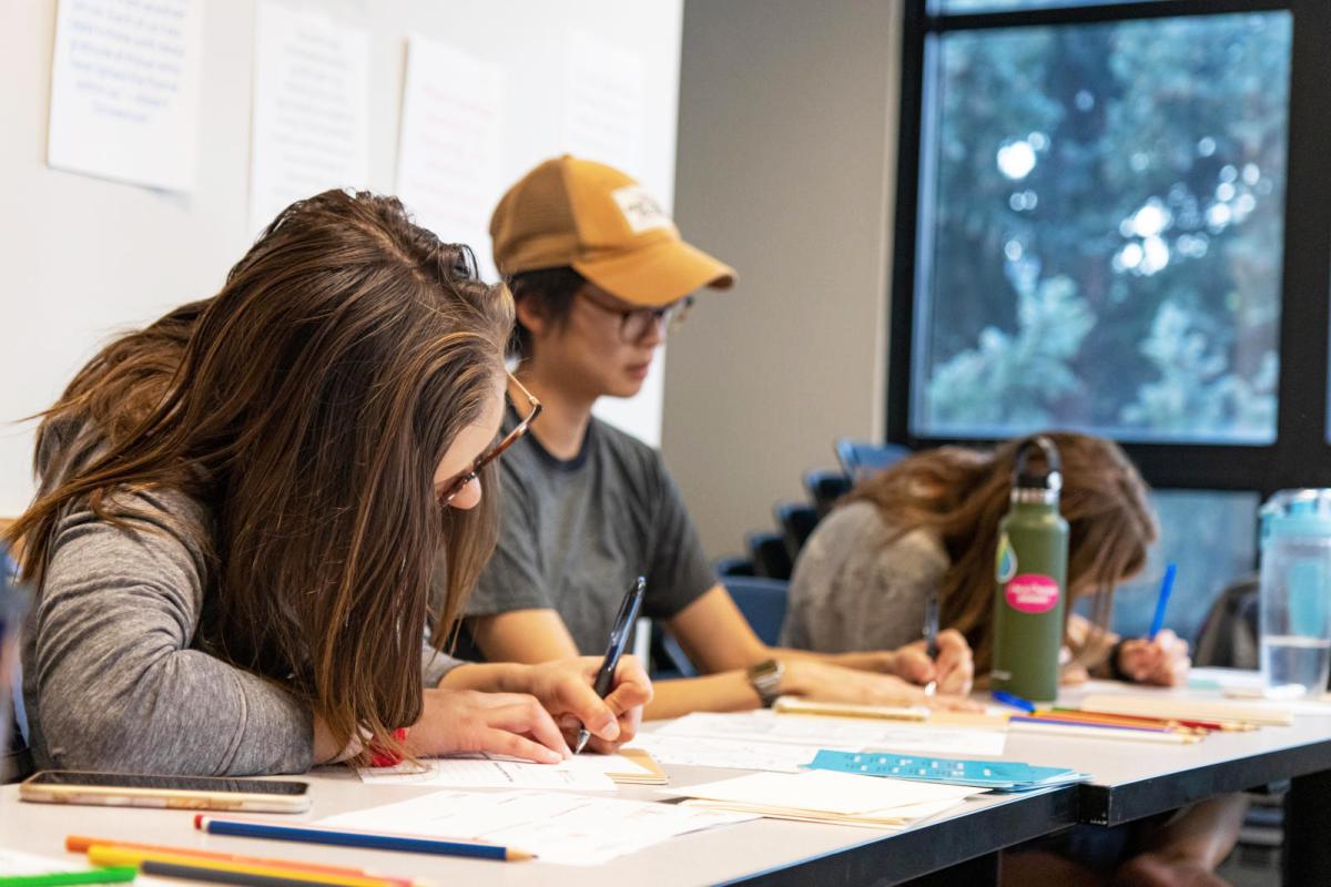 Photo of students at an in person workshop.