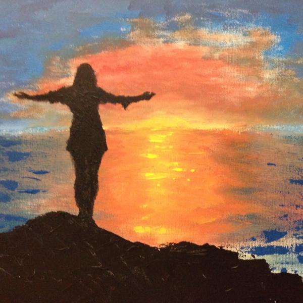 Student painting from Creative Minds RAP
