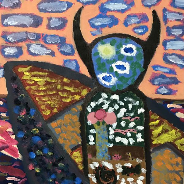 Student painting from Creative Minds RAP