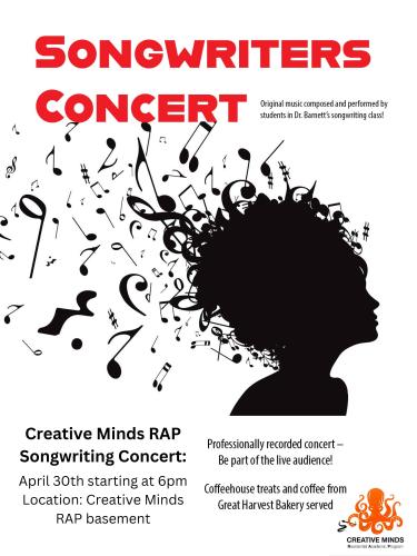 Songwriters Concert Poster