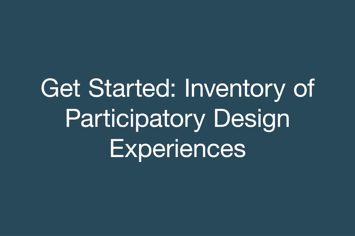 Inventory of Participatory Design