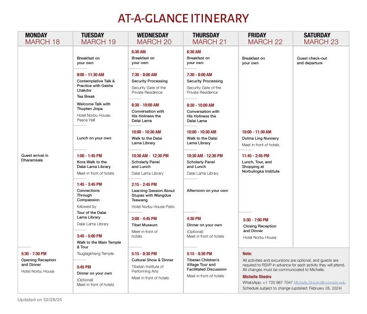 schedule updated feb 28 