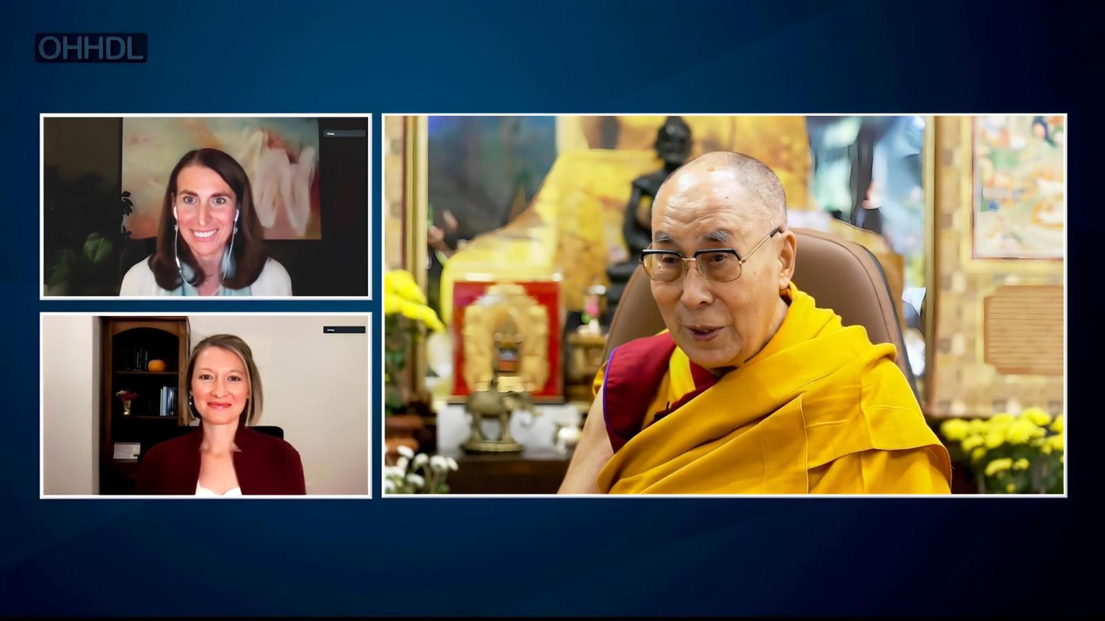 His Holiness Dalai Lama, Sona Dimidjian and Ashley Potvin