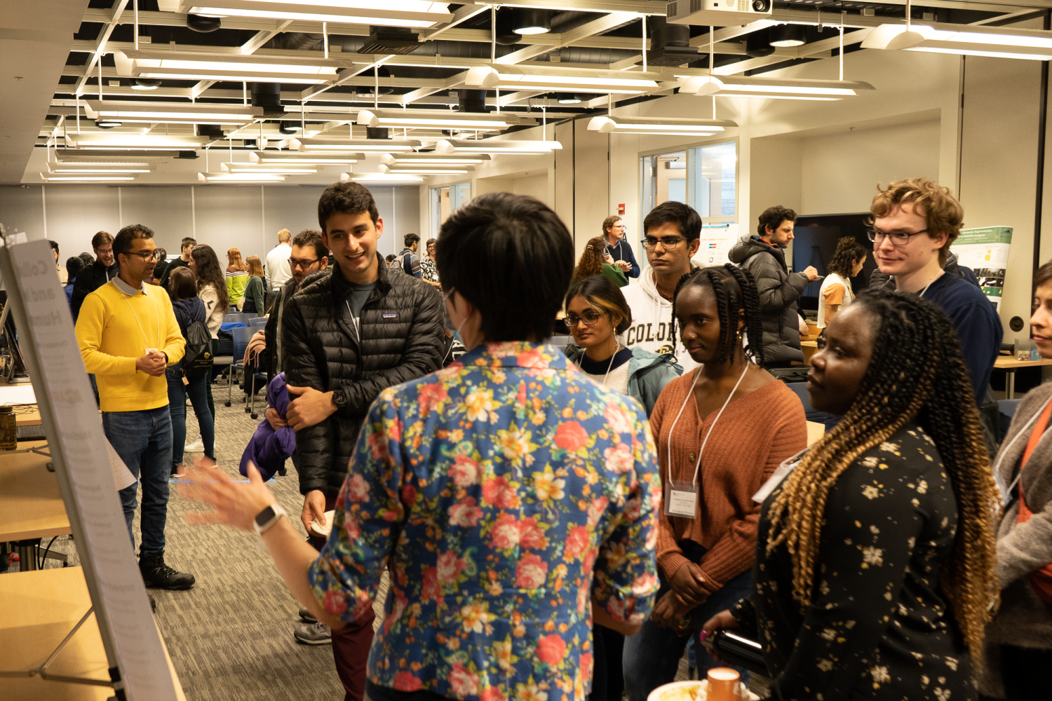 Members of the research expo