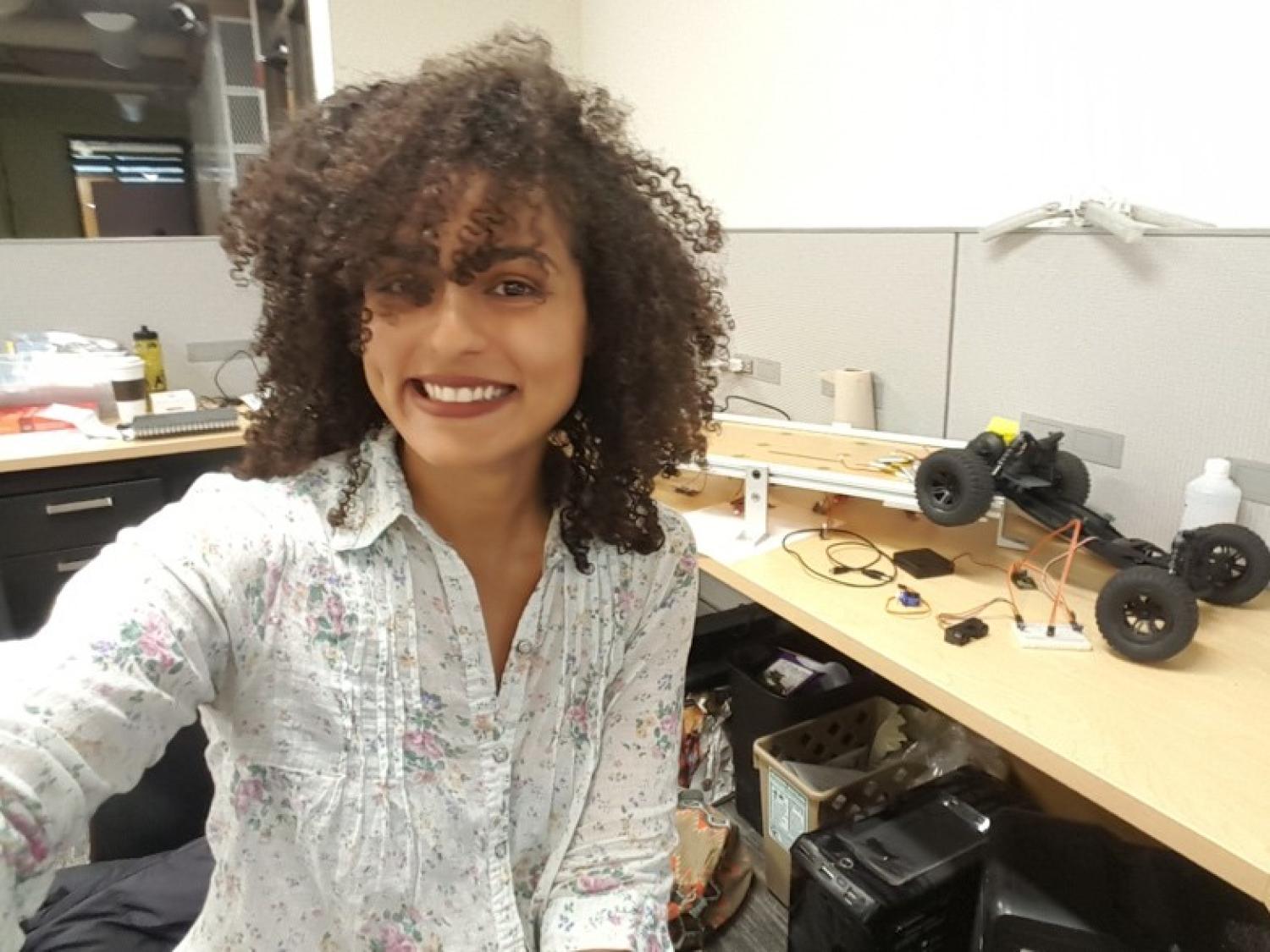 Sarah Aguasvivas Manzano in her lab.
