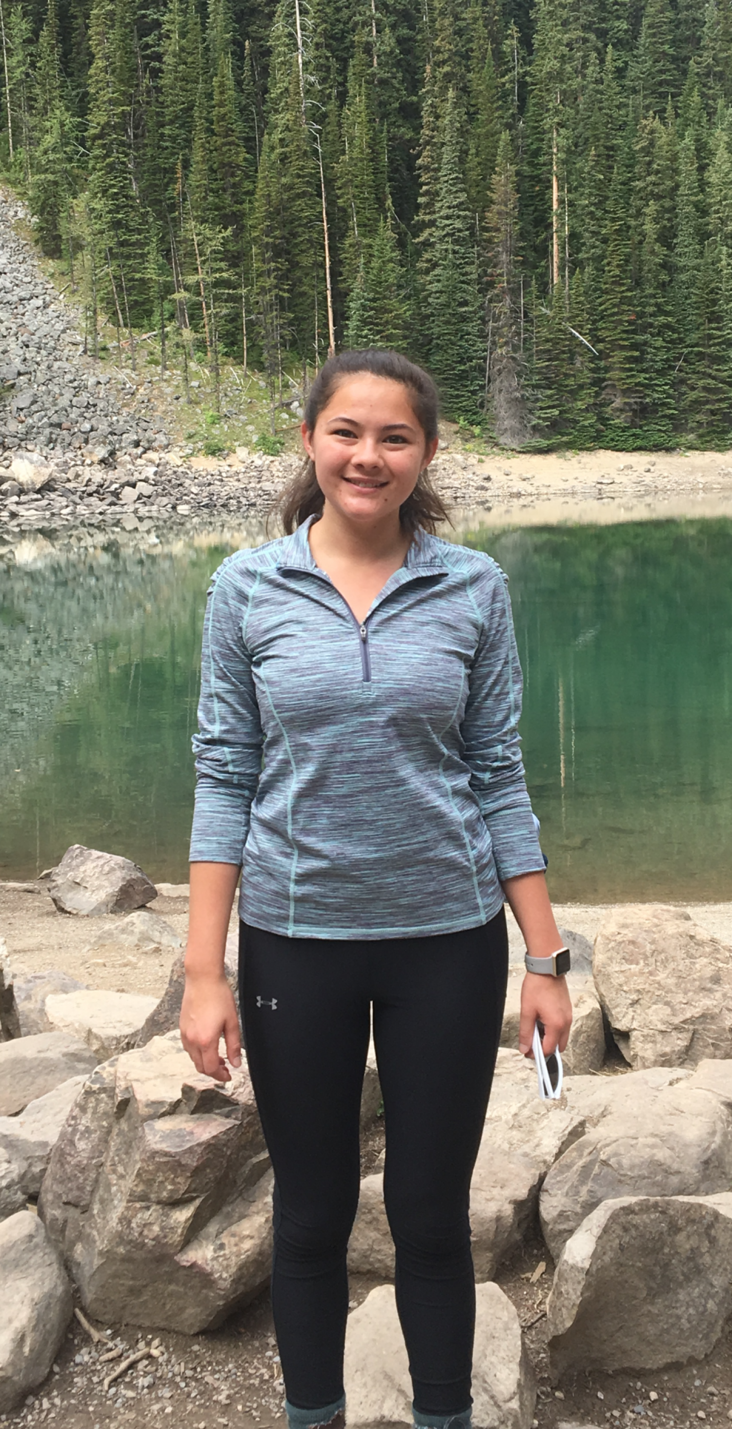Sasha Hall hiking