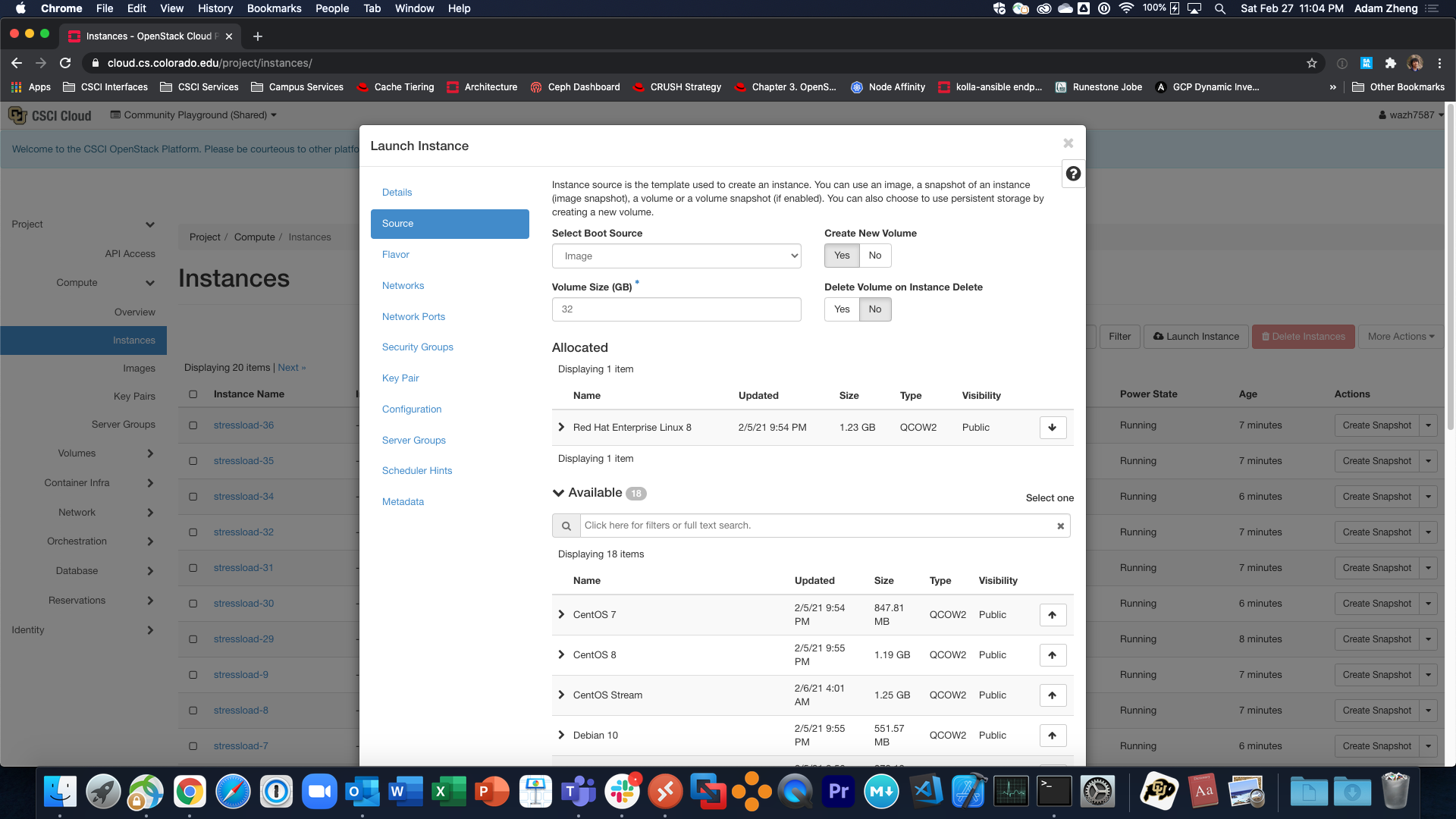 OpenStack Demo Slides - Instance Creation Interface
