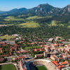 CU Boulder aerial shot