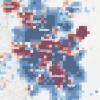 A map showing travel patterns around the Denver metro area 