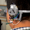 A prototype of an Earable Computer system.