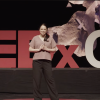 Orit Peleg speaks on the TedX stage