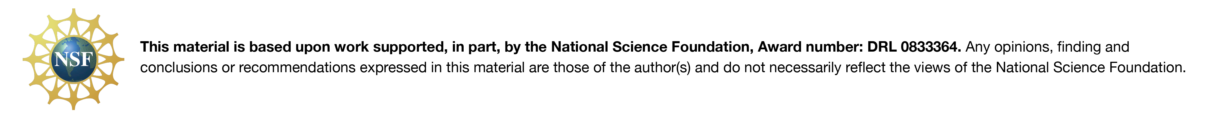 NSF Logo and Statement