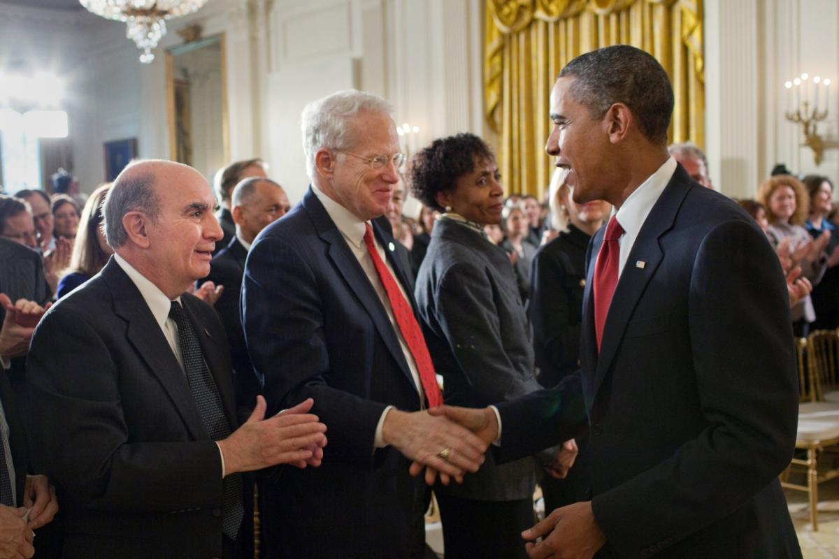 Chancellor DiStefano and US President Obama