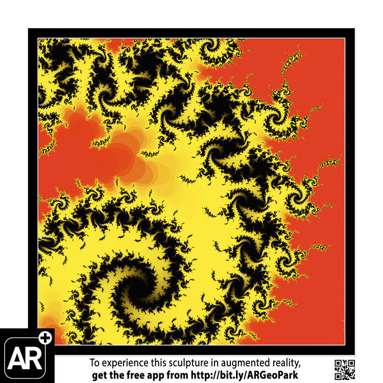 Red and black fractal pattern