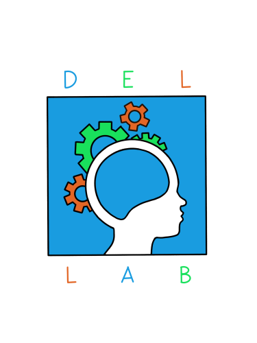 DEL Lab logo looks like mind and gears