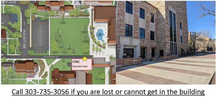 CTRC Parking Lot 380, building entrance, Ramaley West Expansion