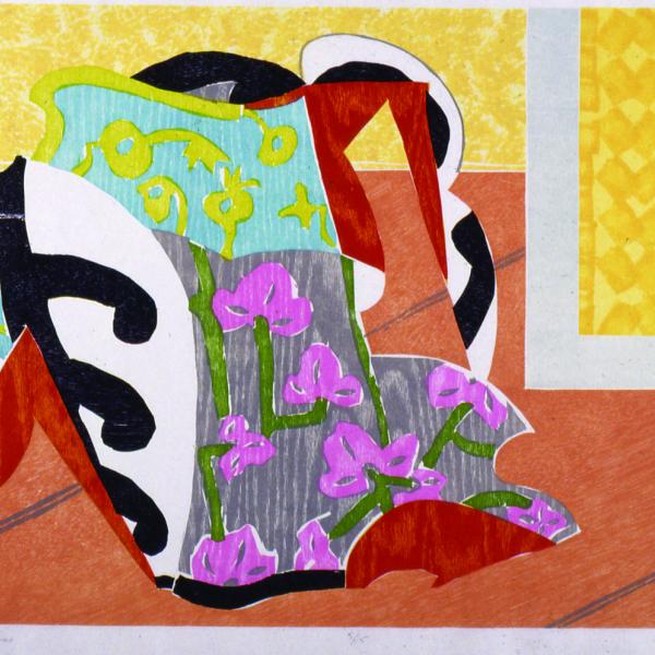A print by Betty Woodman