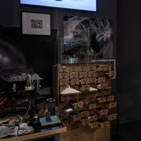 An installation shot of the northwest corner