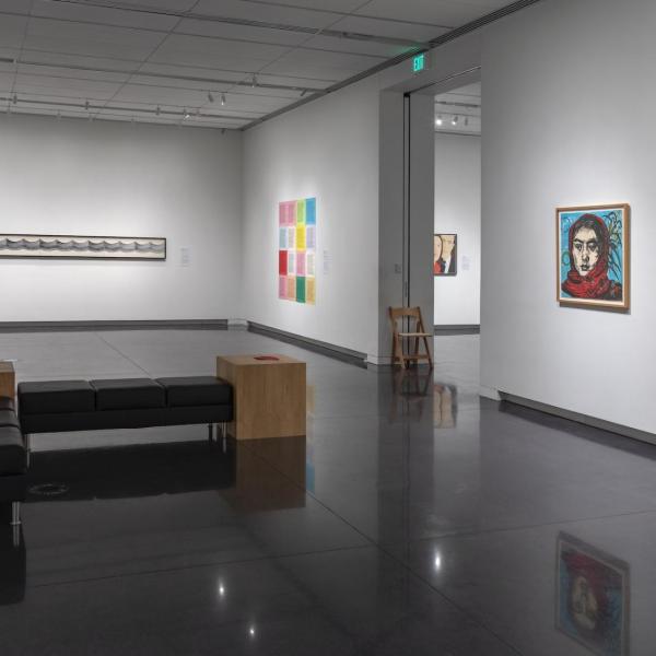 Installation image of print exhibition