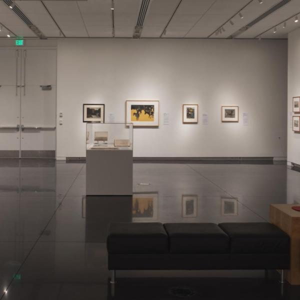 Installation image of print exhibition