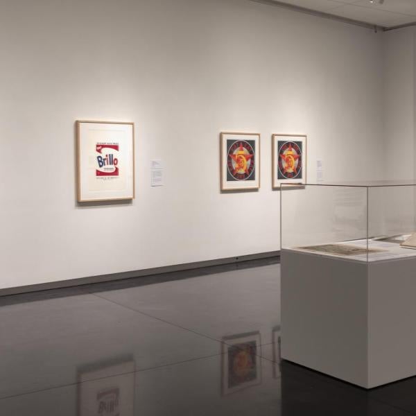 Installation image of print exhibition
