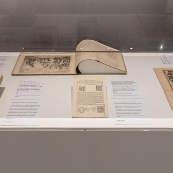 Installation image of print exhibition