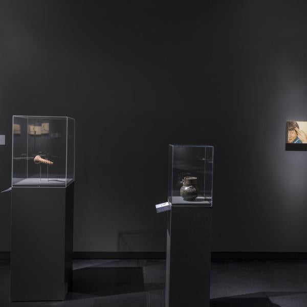 exhibition installation view of the egg museum