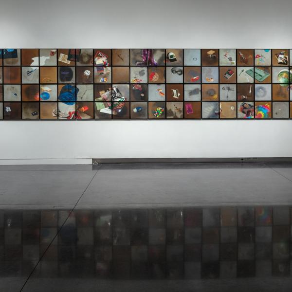 Installation view of the artwork "stain" by Millie Chen