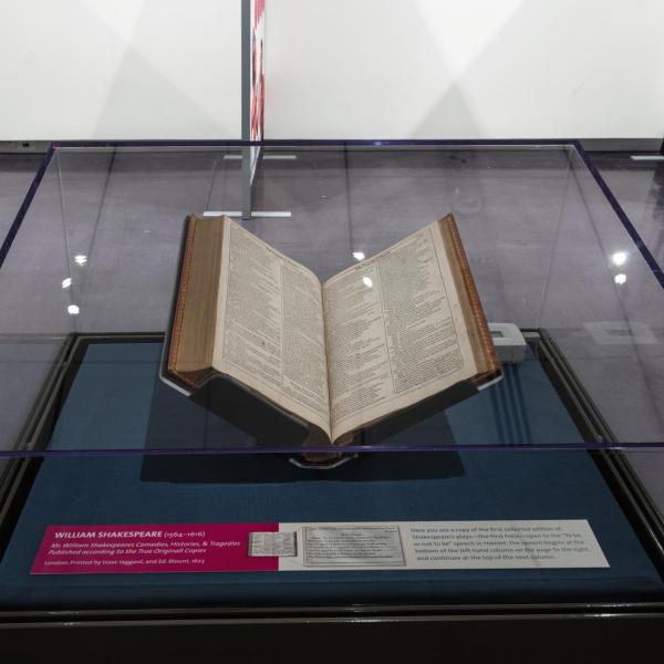 The First Folio in its case
