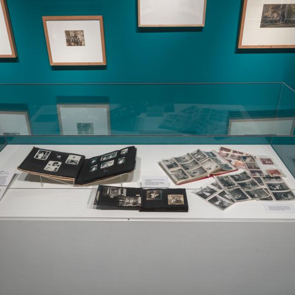 Close up of the family albums