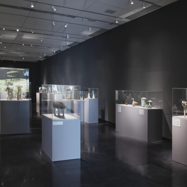 Artifacts on pedestals installation shot