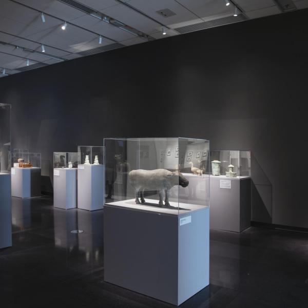 Artifacts on pedestals installation shot