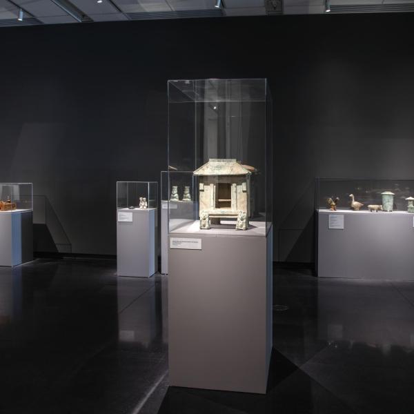 Artifacts on pedestals installation shot
