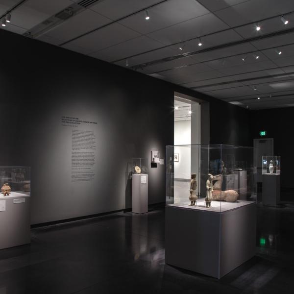 Artifacts on pedestals installation shot