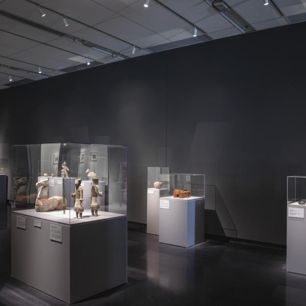 Artifacts on pedestals installation shot