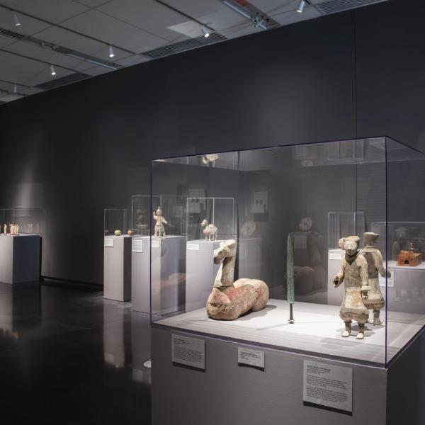 Artifacts on pedestals installation shot