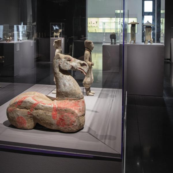 Artifacts on pedestals installation shot