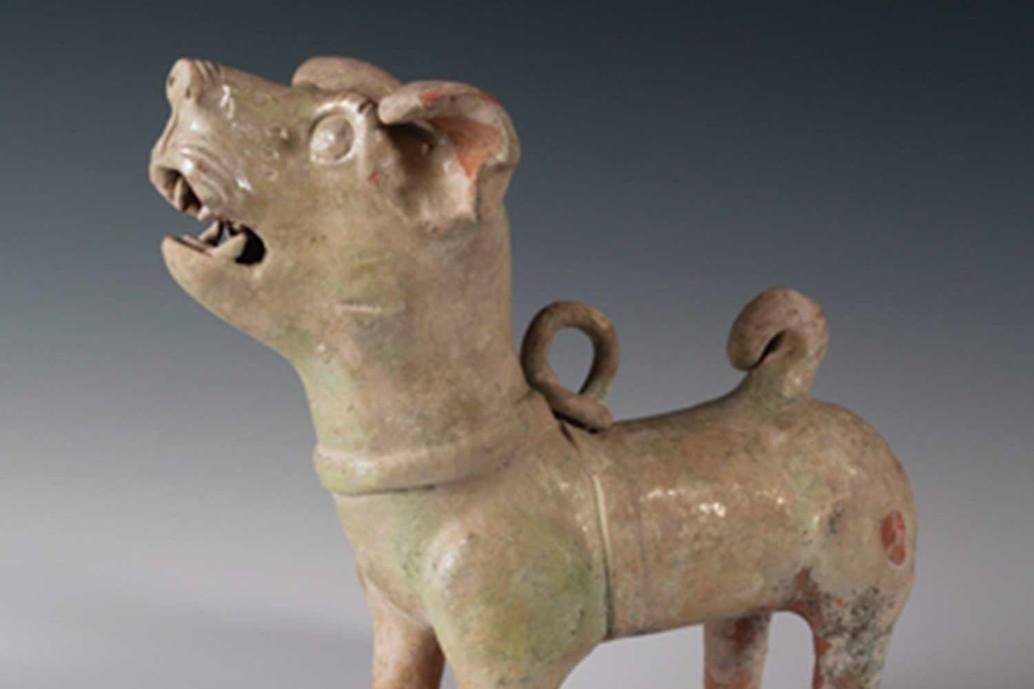 Ceramic figure of small dog